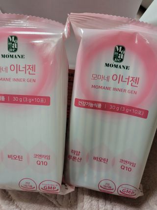 [모마네] 이너뷰티 히알루론산 비오틴 코큐텐 저분자피쉬콜라겐 - 3 g 30포 ★석류맛 — 5점을 준 리뷰어가 2021년 12월 올린 사용 사진