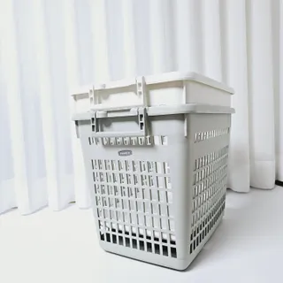창신리빙 프랑코 빨래바구니 50L 2P 세트 — 5점을 준 리뷰어가 2023년 3월 올린 사용 사진