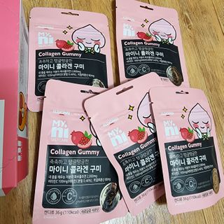 일동제약 마이니 마이니 늘씬날씬 콜라겐 세트 — 5점을 준 리뷰어가 2021년 2월 올린 사용 사진