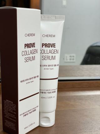 체르엠  프루브 콜라겐 앰플세럼 60ml 1병 — 5점을 준 리뷰어가 2022년 4월 올린 사용 사진
