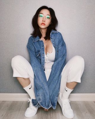 뷰맵  풀티타늄 초경량 9g 모던 판토 YOURS VM1024 SLV — 5점을 준 리뷰어가 2021년 9월 올린 사용 사진