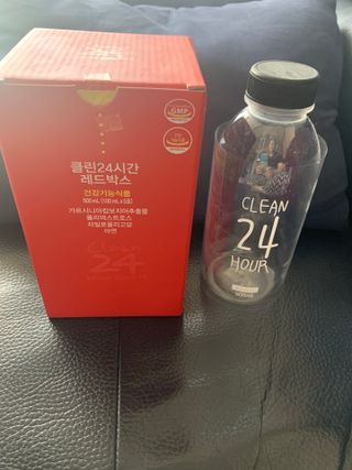 클린24시간 레드박스 1BOX(5포) + 전용보틀(500ml) — 5점을 준 리뷰어가 2024년 1월 올린 사용 사진