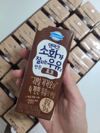 [구매평]덴마크 소화가 잘되는 우유로 만든 초코, 190ml, 24개 — 5점을 준 리뷰어가 2025년 2월 올린 사용 사진