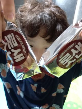롯데제과 롯샌 카페크런치 — 5점을 준 리뷰어가 2021년 10월 올린 사용 사진