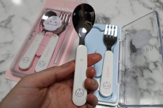 유비맘 스푼포크 케이스 세트 1+1 _컬러랜덤 발송 — 5점을 준 리뷰어가 2021년 1월 올린 사용 사진