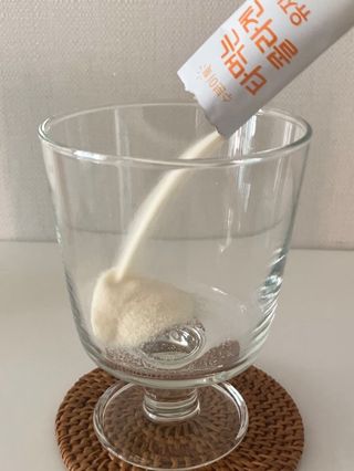 [음료수 대신 가능!]  빠르게 흡수되는 아임오 타먹는 콜라겐 1박스 — 3점을 준 리뷰어가 2023년 4월 올린 사용 사진