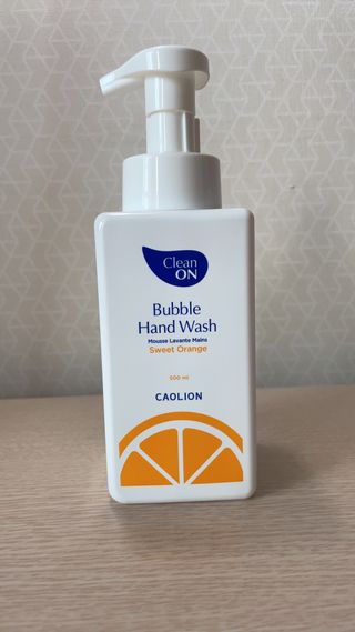 카오리온코스메틱스 클린온 버블 핸드 워시 500ml — 4점을 준 리뷰어가 2021년 8월 올린 사용 사진