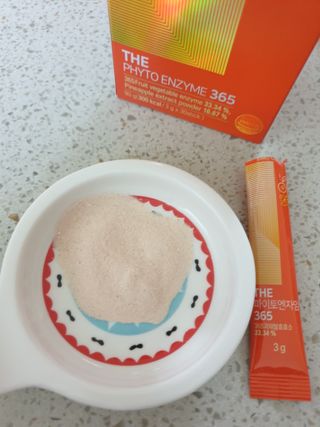 [닥터루템]맛있는 파인애플맛 과채효소 THE파이토엔자임365 1box (30포) — 5점을 준 리뷰어가 2022년 10월 올린 사용 사진