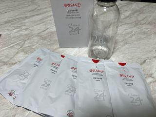 클린24시간 1BOX(5포) + 전용보틀(500ml) — 4.5점을 준 리뷰어가 2022년 9월 올린 사용 사진