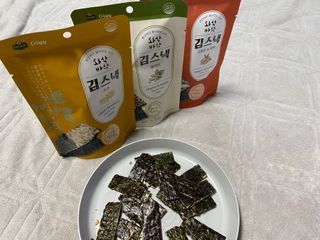 더빈트 와삭바삭 김스낵 — 5점을 준 리뷰어가 2023년 2월 올린 사용 사진