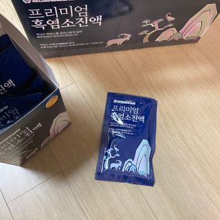 참앤들황토농원 국내산 흑염소를 정성스럽게 담은, 프리미엄 흑염소 진액 70ml x 30포 1박스 — 5점을 준 리뷰어가 2023년 1월 올린 사용 사진