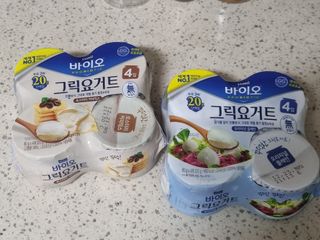 매일바이오 그릭요거트 오리지널 플레인 4개, 로스터리 커피믹스 4개 — 4점을 준 리뷰어가 2021년 12월 올린 사용 사진