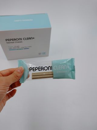 페페로니 클린플러스 덴탈치킨껌 10g x 14p — 3점을 준 리뷰어가 2021년 7월 올린 사용 사진