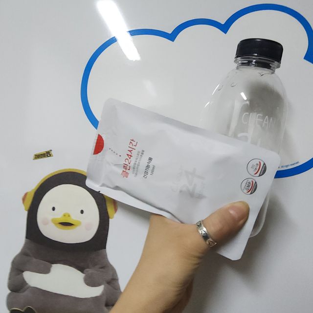 클린24시간 1BOX(5포) + 전용보틀(500ml) 리뷰 사진