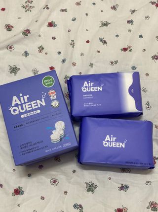 에어퀸 뉴브레스 유기농 생리대 4종 (팬티라이너 20P + 중형 10P + 대형 10P + 오버나이트 8P)_체험단 2차 — 5점을 준 리뷰어가 2024년 11월 올린 사용 사진