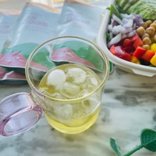 [경남제약헬스케어] 케어플러스 리셋 다이어트 청포도맛 100ml X 5포 (5일분) — 5점을 준 리뷰어가 2023년 3월 올린 사용 사진