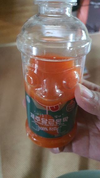 탐라원 제주의 맛, 몬딱주스 4종세트 - 한라봉몬딱주스, 천혜향몬딱주스, 청귤에이드, 당근몬딱주스 — 4점을 준 리뷰어가 2021년 7월 올린 사용 사진