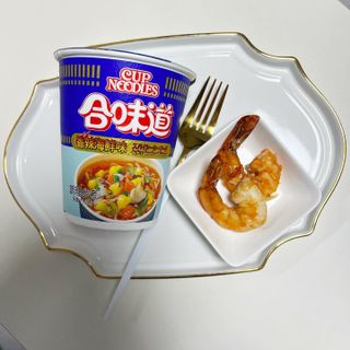 NISSIN 닛신 컵누들  4종 - 씨푸드오리지날, 씨푸드 스파이시, 씨푸드 커리, 씨푸드 XO소스 — 5점을 준 리뷰어가 2022년 5월 올린 사용 사진