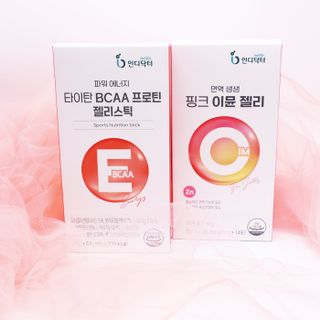 인디닥터 면역 생생 핑크 이뮨 젤리 + 타이탄 BCAA 프로틴 젤리스틱 — 5점을 준 리뷰어가 2022년 3월 올린 사용 사진