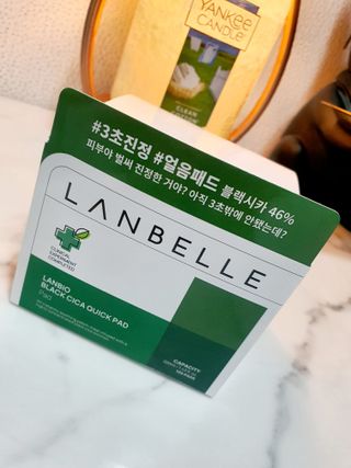 랑벨 랑바이오 블랙 시카 퀵 패드 100매 (3초 쿨링/3분 흡수, 블랙비 프로폴리스/시카 4종 함유, 대용량) — 5점을 준 리뷰어가 2022년 4월 올린 사용 사진