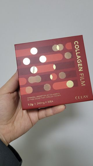 프리마인 귀족의 콜라겐, 92배 흡수율. 럭셔리 프리미엄 셀라브 콜라겐필름 30매 — 5점을 준 리뷰어가 2021년 10월 올린 사용 사진