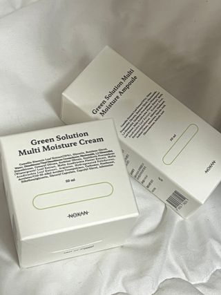 [녹산] 그린 솔루션 멀티 수분 앰플 + 그린 솔루션 멀티 수분크림 — 5점을 준 리뷰어가 2022년 11월 올린 사용 사진