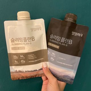 일일하우 슬리밍 플랜B 고소한 귀리맛, 진한 카카오맛 (체중조절식) — 5점을 준 리뷰어가 2023년 8월 올린 사용 사진
