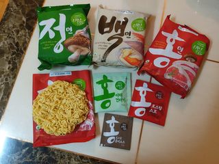 [풀무원] 자연은맛있다 정면, 백면, 홍면  세트 — 5점을 준 리뷰어가 2021년 4월 올린 사용 사진