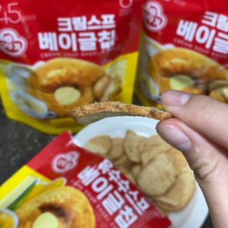 딜라이트 프로젝트 오뚜기스프 베이글칩 2종 — 5점을 준 리뷰어가 2021년 9월 올린 사용 사진