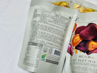 딜라이트 프로젝트 원물칩 2종 6ea(비트 믹스칩, 단호박 믹스칩) — 5점을 준 리뷰어가 2022년 4월 올린 사용 사진
