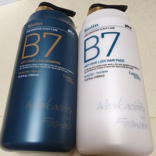 [포레스트스토리] B7 안티 헤어로스 샴푸1,000ml + 헤어팩 1,000ml — 5점을 준 리뷰어가 2021년 3월 올린 사용 사진