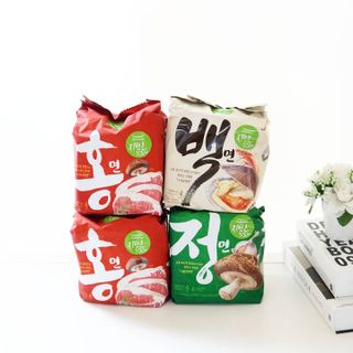 [풀무원] 자연은맛있다 정면, 백면, 홍면  세트 — 5점을 준 리뷰어가 2021년 4월 올린 사용 사진