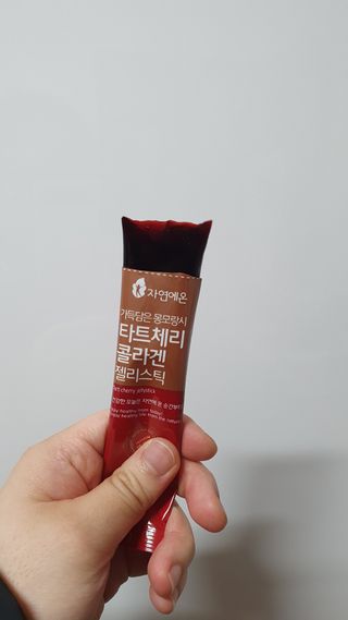 자연에온 몽모랑시 타트체리 3종 세트 구성 - 저분자콜라겐젤리, NFC 착즙주스 — 5점을 준 리뷰어가 2021년 7월 올린 사용 사진