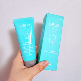치과에서 쓰는 치약 _ 라벨제로 저불소 꼬마, 키즈, 유아, 베이비, 주니어 안전한 어린이치약 — 5점을 준 리뷰어가 2022년 10월 올린 사용 사진