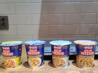 NISSIN 닛신 컵누들  4종 - 씨푸드오리지날, 씨푸드 스파이시, 씨푸드 커리, 씨푸드 XO소스 — 5점을 준 리뷰어가 2021년 10월 올린 사용 사진
