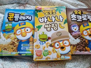 씨알푸드 뽀로로 시리얼 3종 — 5점을 준 리뷰어가 2022년 2월 올린 사용 사진