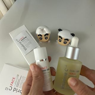 Free [비타브리드]피부를 위한 비타민C 조합! 비타브리드C12 듀얼 드롭 세럼&페이스 브라이트닝+ — 5점을 준 리뷰어가 2023년 10월 올린 사용 사진