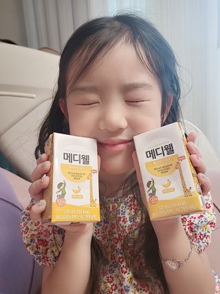 메디웰 페디아드링크 미니 바나나맛 — 5점을 준 리뷰어가 2022년 8월 올린 사용 사진
