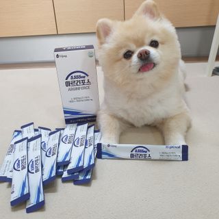 자연에온 아르긴포스 L-아르기닌 5555mg 스틱 15개입 1박스 — 5점을 준 리뷰어가 2021년 4월 올린 사용 사진