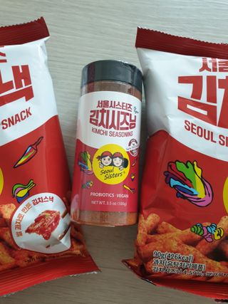 [서울시스터즈] 김치시즈닝 국내 최초 뿌려먹는 김치파우더 100g 1개+ 신제품 김치스낵 90g 2개 — 5점을 준 리뷰어가 2021년 8월 올린 사용 사진