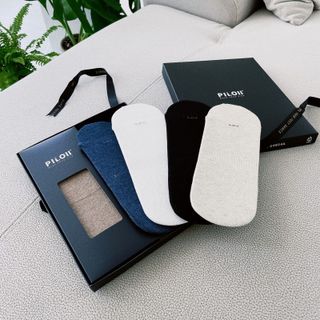 [사이즈가 있는 양말 필로이]남자 덧신 6족 선물 세트_나를 위한 선물or마음을 전하는 선물【 S, M, L, XL】 — 5점을 준 리뷰어가 2022년 6월 올린 사용 사진