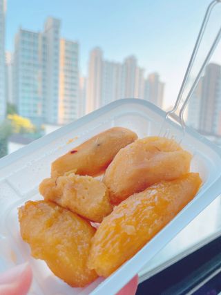 해뜨온 껍질없는 한입아이스 군고구마 120g x 4개 — 5점을 준 리뷰어가 2021년 9월 올린 사용 사진