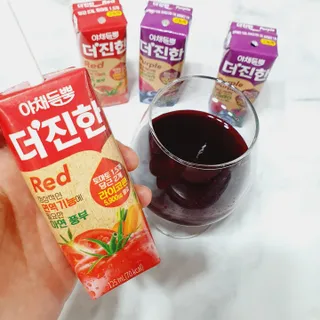 [롯데칠성] 야채듬뿍 더'진한 [롯데칠성] 야채는 이제 COLORFULL! 야채듬뿍  더 진한 레드 4개 +퍼플 4개 (총 8개) — 5점을 준 리뷰어가 2023년 6월 올린 사용 사진
