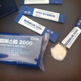 바른비타민 옵티엠에스엠2000 1박스 60포 관절 연골 복합건강기능식품 — 3점을 준 리뷰어가 2021년 6월 올린 사용 사진