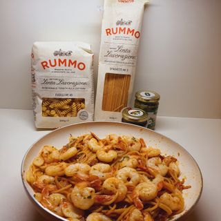 이탈리안 프리미엄 파스타 룸모 Rummo 파스타 2종 + 바질 페스토 + 블랙 트러플 페이스트 — 5점을 준 리뷰어가 2021년 7월 올린 사용 사진