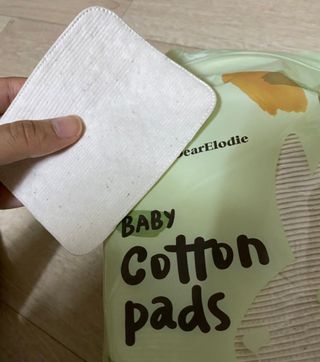 디어엘로디 유기농 무표백 건티슈 60매 — 4점을 준 리뷰어가 2022년 10월 올린 사용 사진
