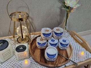 매일바이오 그릭요거트 오리지널 플레인 4개, 로스터리 커피믹스 4개 — 5점을 준 리뷰어가 2021년 12월 올린 사용 사진