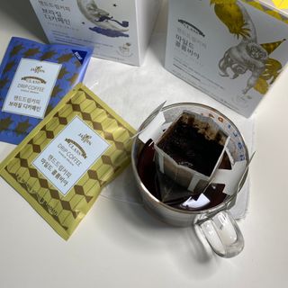(주)쟈뎅 쟈뎅 클래스 핸드 드립 커피 10P 2종_디카페인 1종+랜덤 플레이버 1종 — 5점을 준 리뷰어가 2021년 4월 올린 사용 사진