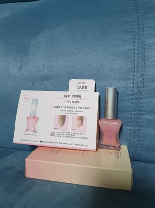 젤리핏 피치리페어 10ml 피치 컬러영양제 효과있는 손톱강화제 — 4점을 준 리뷰어가 2022년 7월 올린 사용 사진