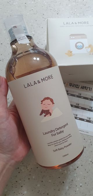 라라앤모어 유아 액체세제+세탁기클리너 — 5점을 준 리뷰어가 2022년 3월 올린 사용 사진